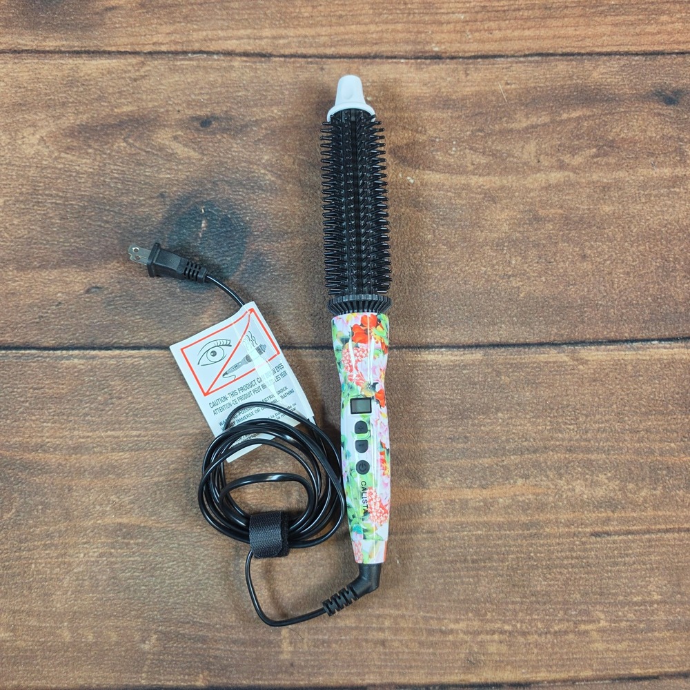 Calista Perfecter Fusion Hair Brush Womens OS Floral Excellent Heated Styler